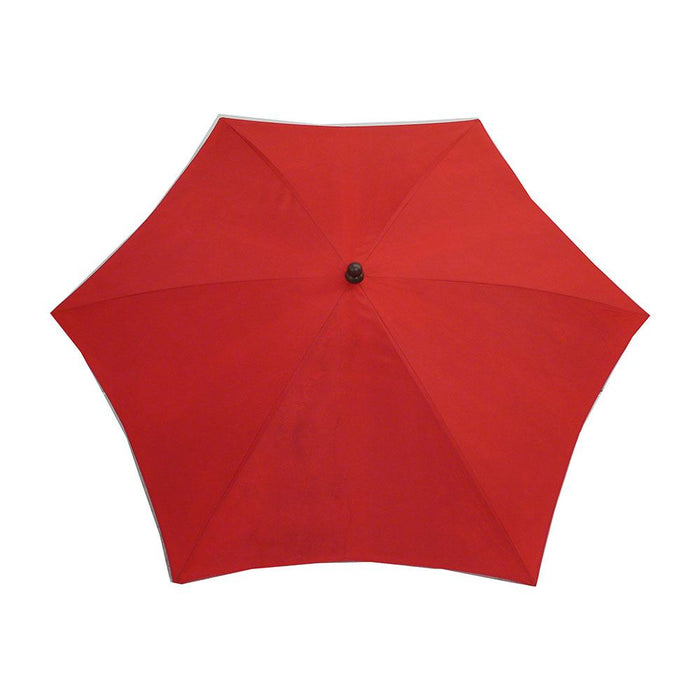 Ombrellone da Giardino Ø2,8 m Palo Ø35 mm in Alluminio Maffei Madera Rosso