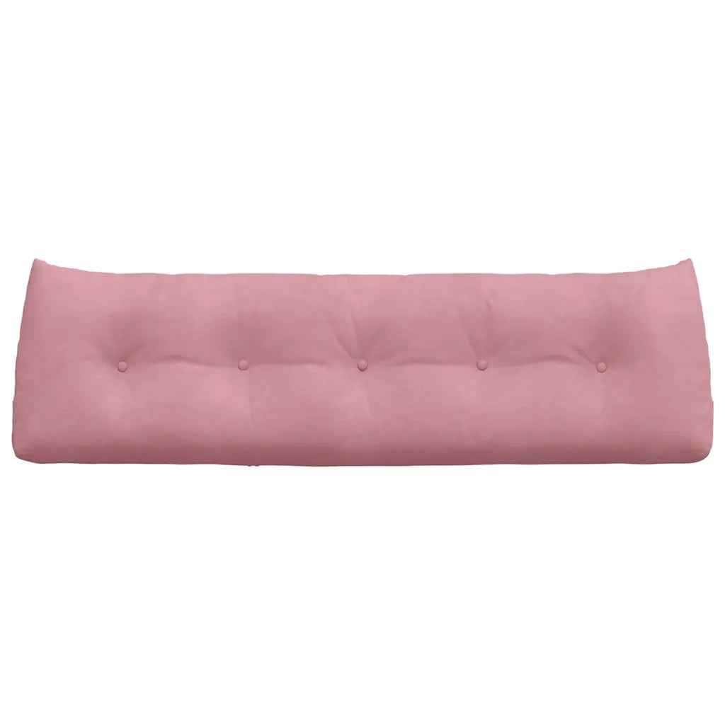 Cuscino per Schiena Rosa 160 x 24 x 50 cm Velluto 42014549