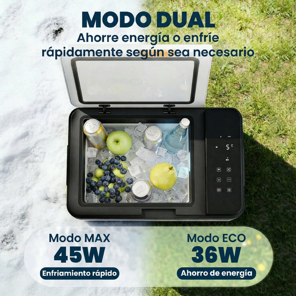 Frigo Portatile Elettrico 30L con Compressore ¨C zephmum ¨C Nero