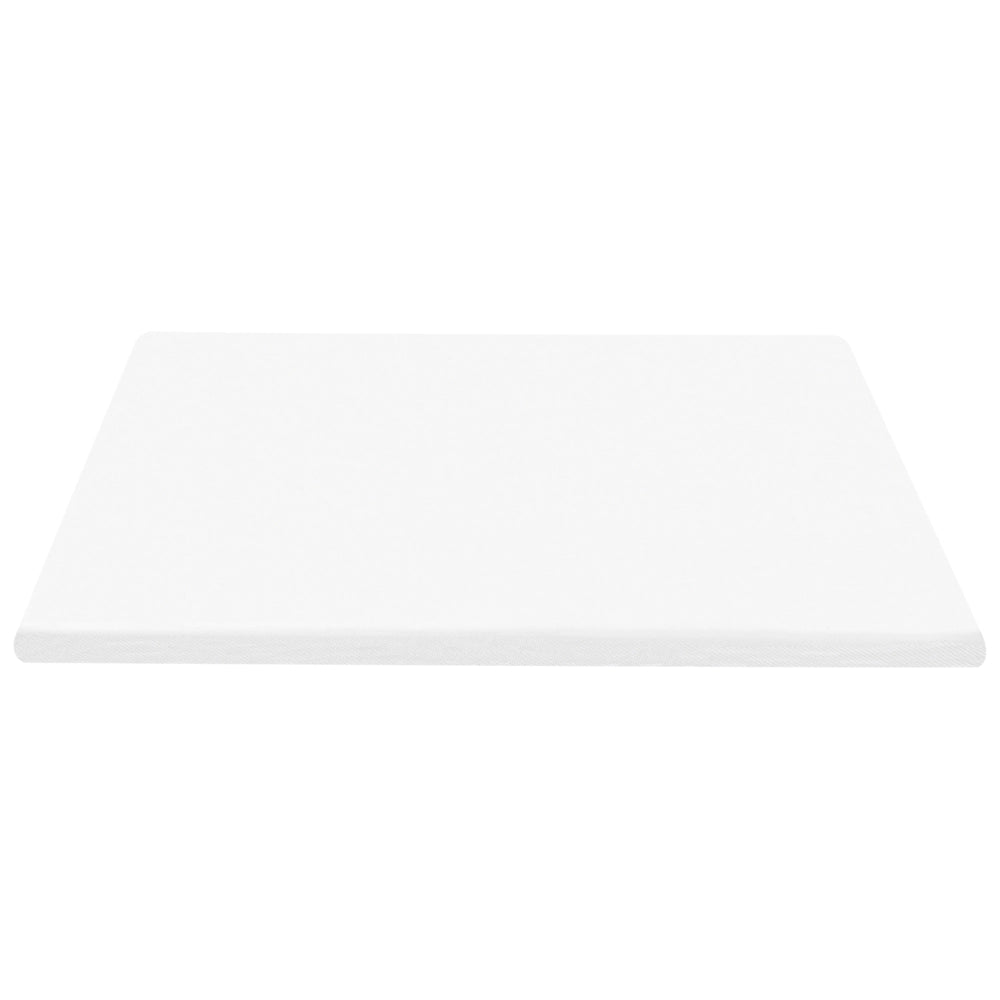 Coprimaterasso in schiuma bianco 180 x 200 cm comfort morbidezza
