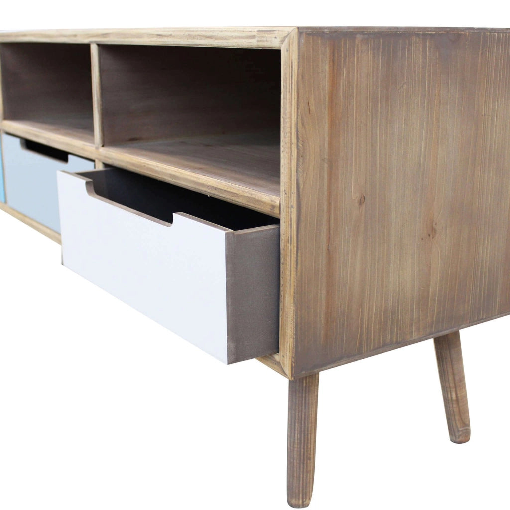 Porta tv colorato in MDF cm 120x35 5x29 5 - BROOKS