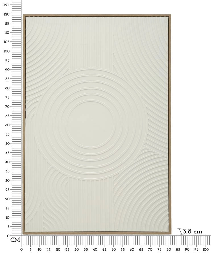 Dipinto su Tela Semplicity con Cornice 80x3,8x120 cm in Pino e Tela e Plastica
