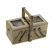 Portalavoro legno rosina 2 cassetti cm 27x14h19