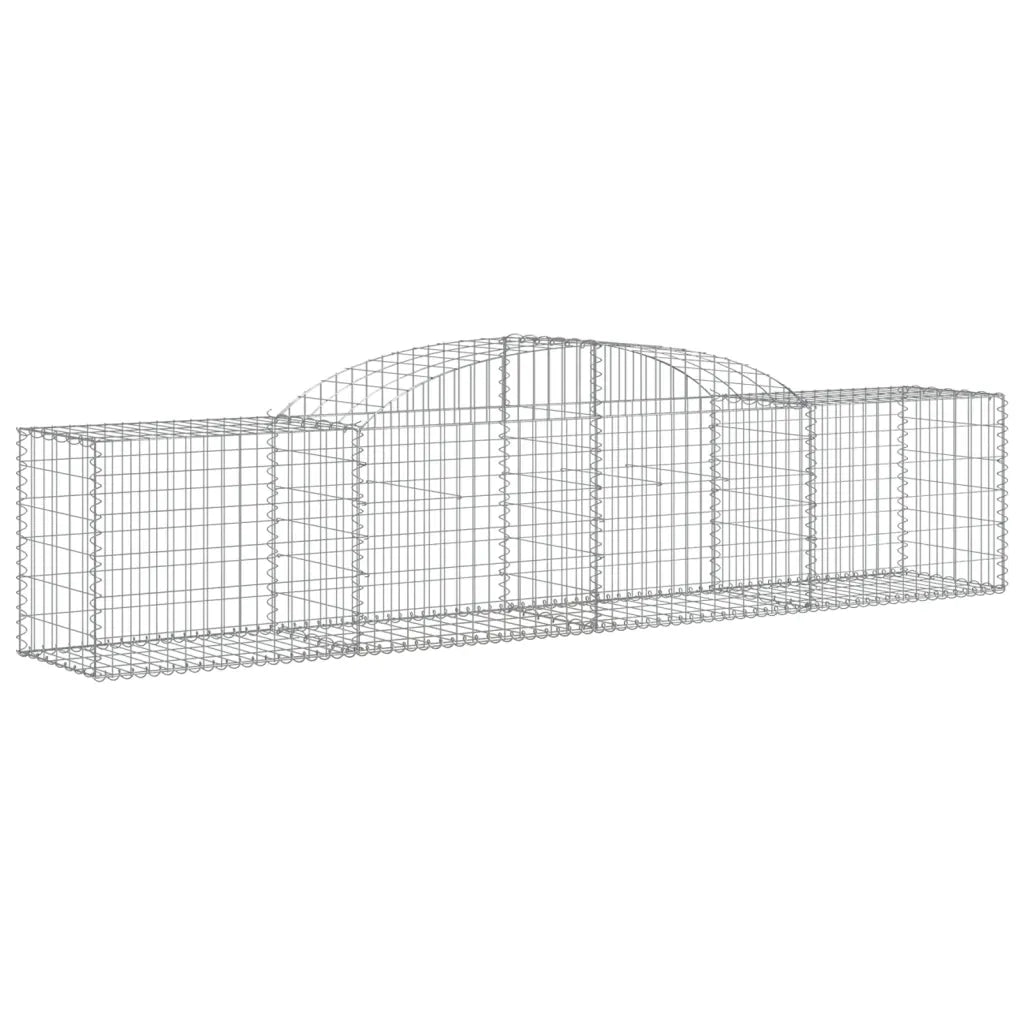 Cesti Gabbioni ad Arco 17 pz 300x50x60/80 cm Ferro Zincatocod mxl 100127