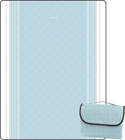 Decken impermeabili per picnic lavabili - deken da spiaggia senza sabbia XXL - deken per camping isolato - blu 300 x 200 cm