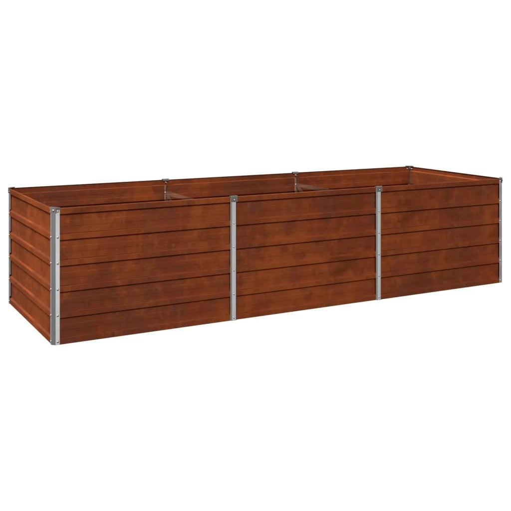 Letto rialzato da giardino Ruggine 240 x 80 x 55 cm cartone 8006413