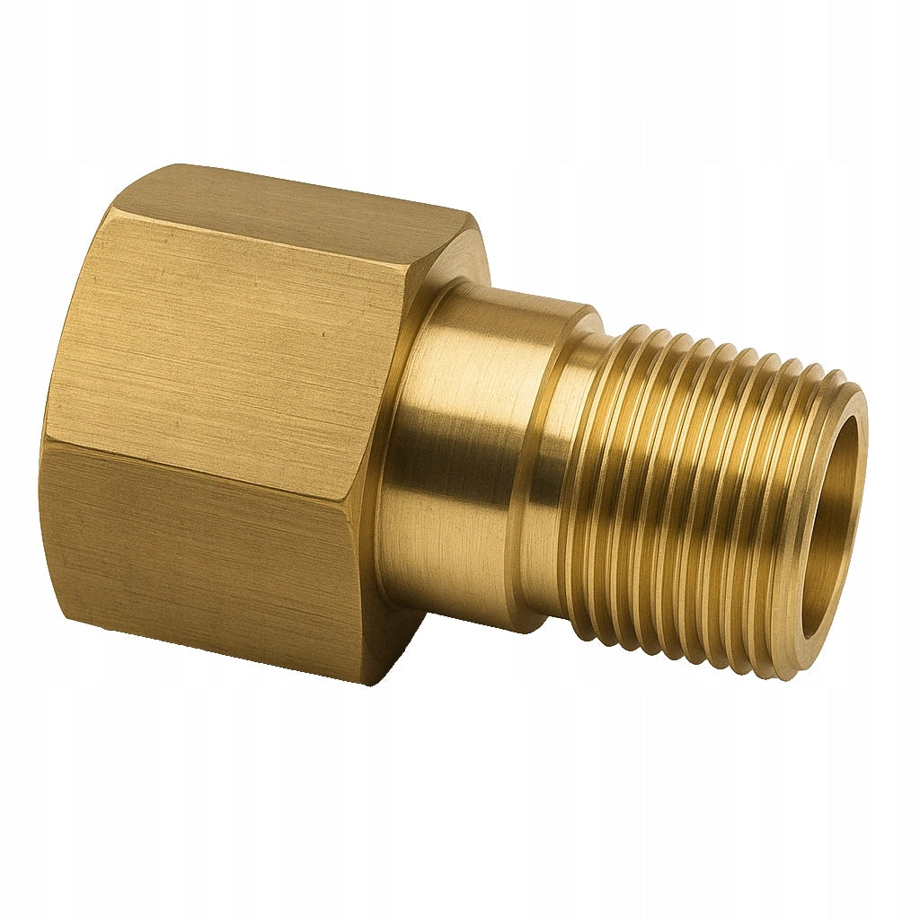 Adattatore Riduttore in Ottone M18M-TR22F – Compatibile con Idropulitrici Kärcher HD HDS Easy!Lock | Filettatura M18