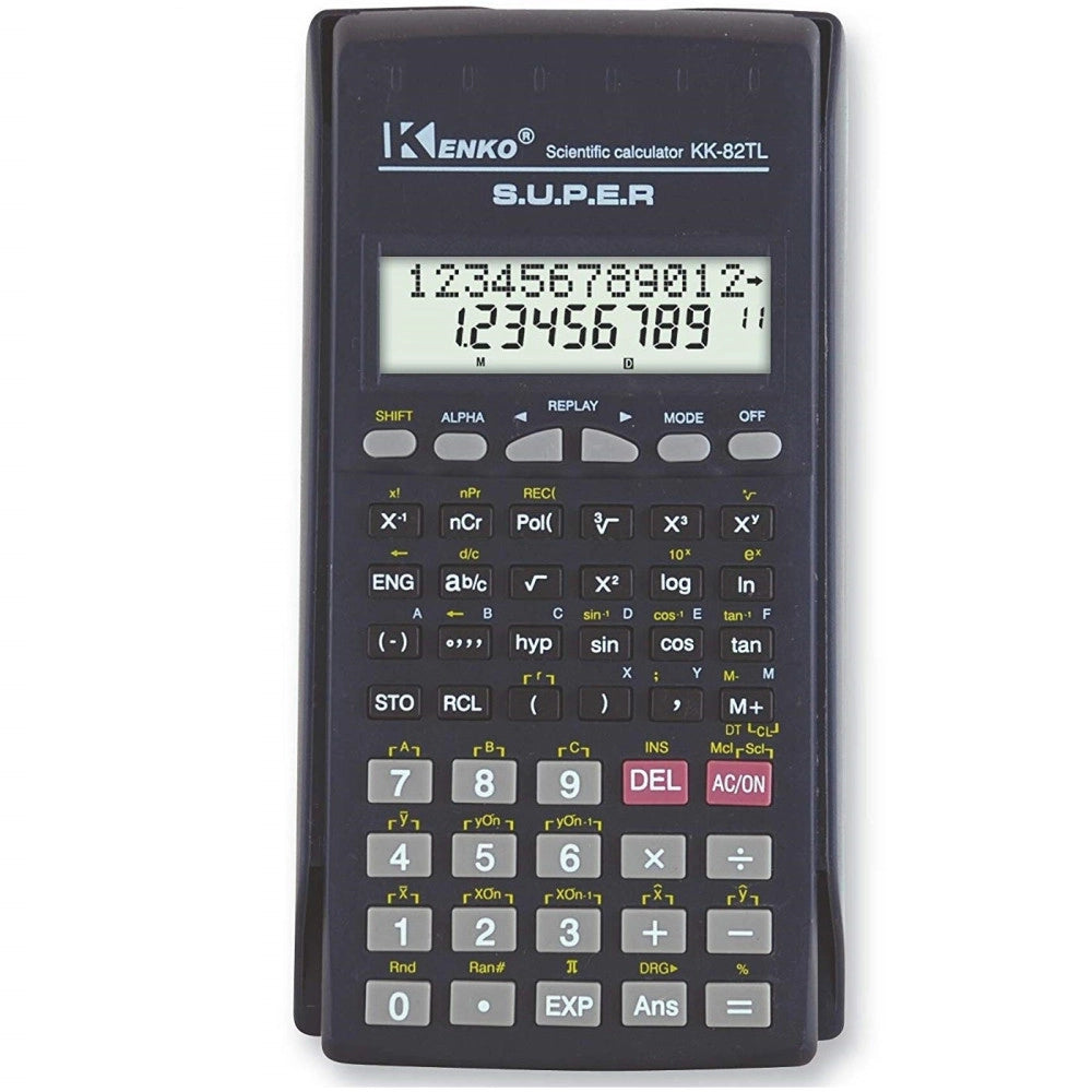 Trade Shop - Calcolatrice Scientifica Kk-82tl 229 Funzioni Doppia Linea Calcolo Display Lcd -