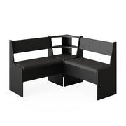 Vicco Panca ad angolo Nero 41.5 x 120 cm