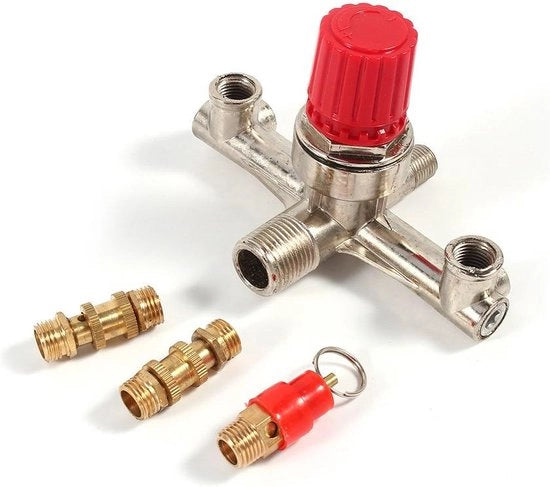Doppio interruttore di pressione Valvola di scarico in doppia canna - Regolatore di pressione - Pezzo di ricambio compatibile.