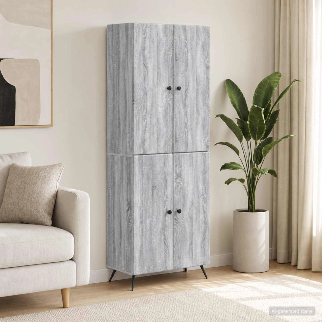 Set di armadi 2 pz Sonoma grigio Legno ingegnerizzato 3416868