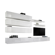 Set di mobili sospesi collezione FLY J1. Colore bianco.