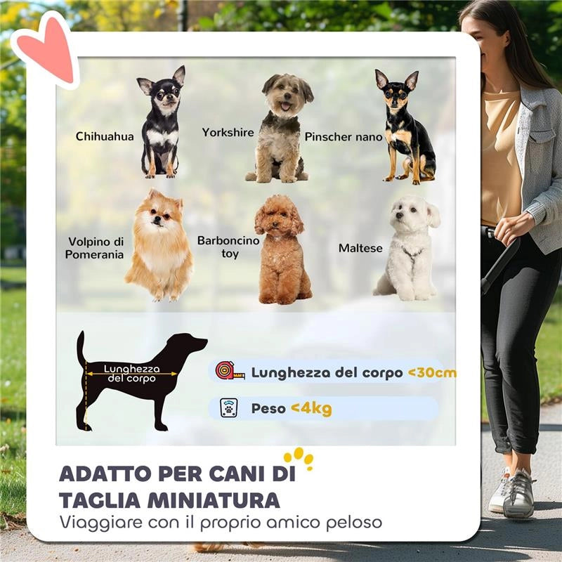 PASSEGGINO PER CANI CON 2 FINESTRE A RETE, IN ACCIAIO E TESSUTO OXFORD, 76X44X103 CM, NERO E VERDE SCURO