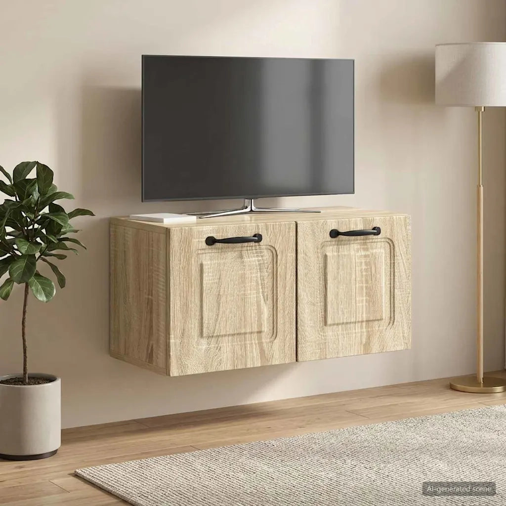 Mobile Porta TV da Muro Rovere Sonoma 59,5 x 31 x 30 cm 899387