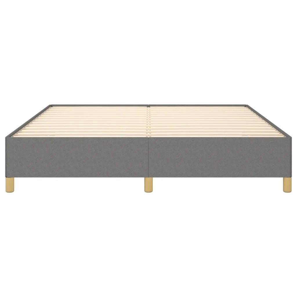 Struttura Letto a Rete a Molle-Giroletto Grigio Scuro 180x200 cm Tessuto 943149