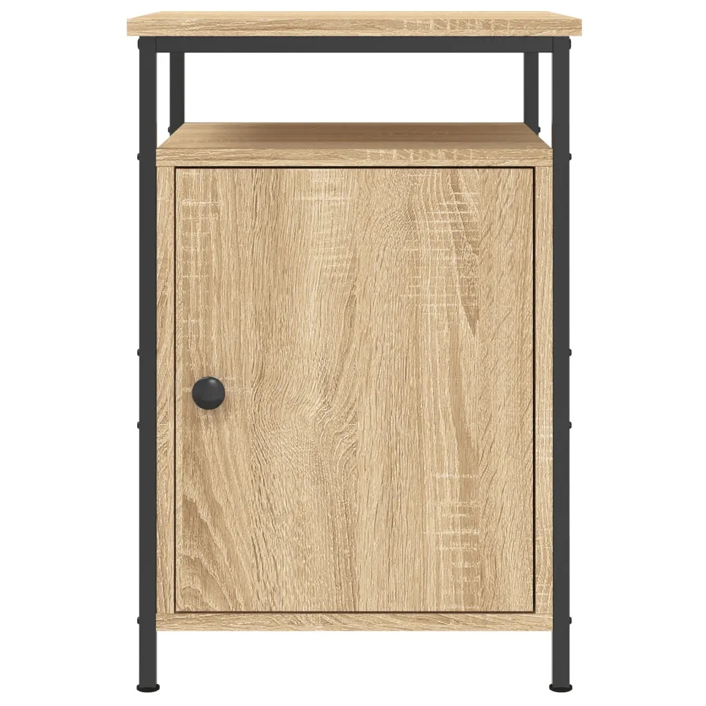 Comodini 2 pz-Set di 2 Tavolino da notte Rovere Sonoma 40x42x60 cm in Legno Multistrato 132268