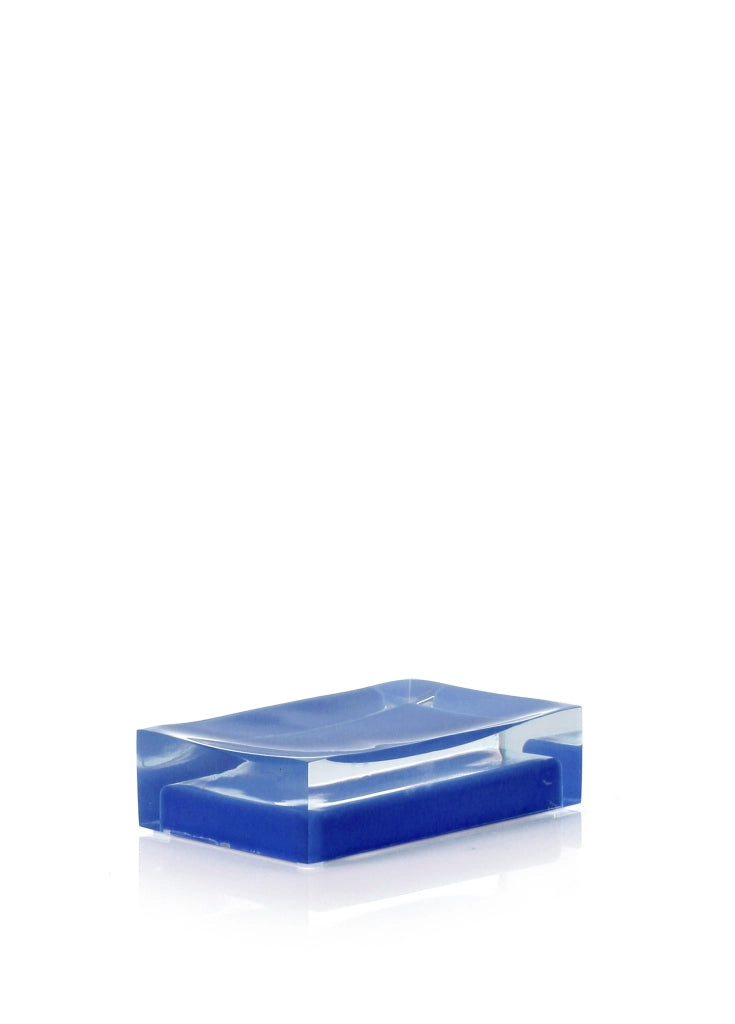 Portasapone d'appoggio in resina RA11 Gedy serie RAINBOW Blu