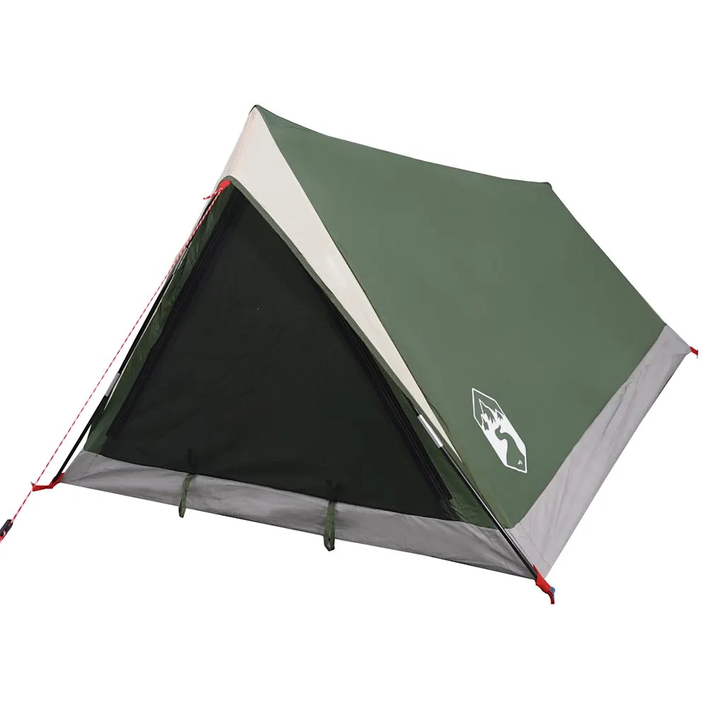 Tenda da Campeggio per 2 Persone Verde Impermeabile 94362