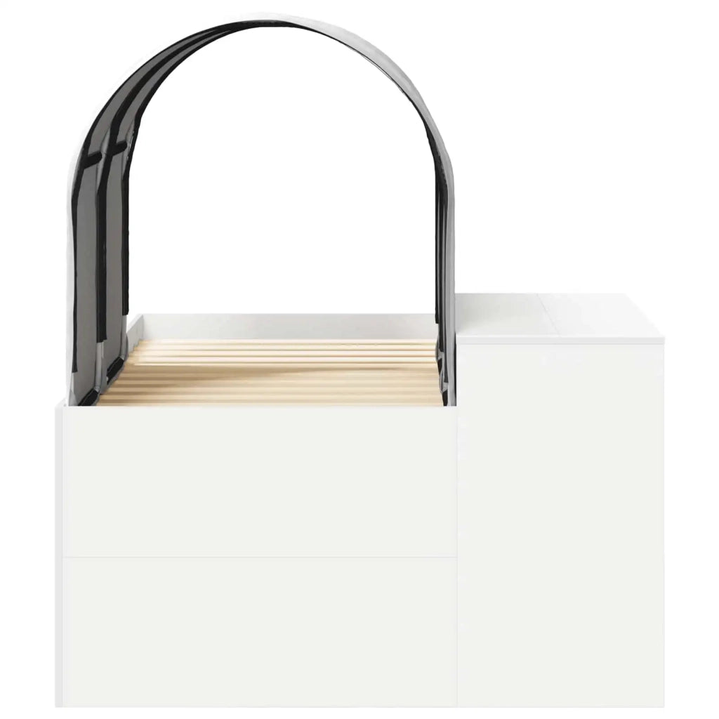 Letto con Tunnel 4 pcs Rovere Artigianale e Bianco