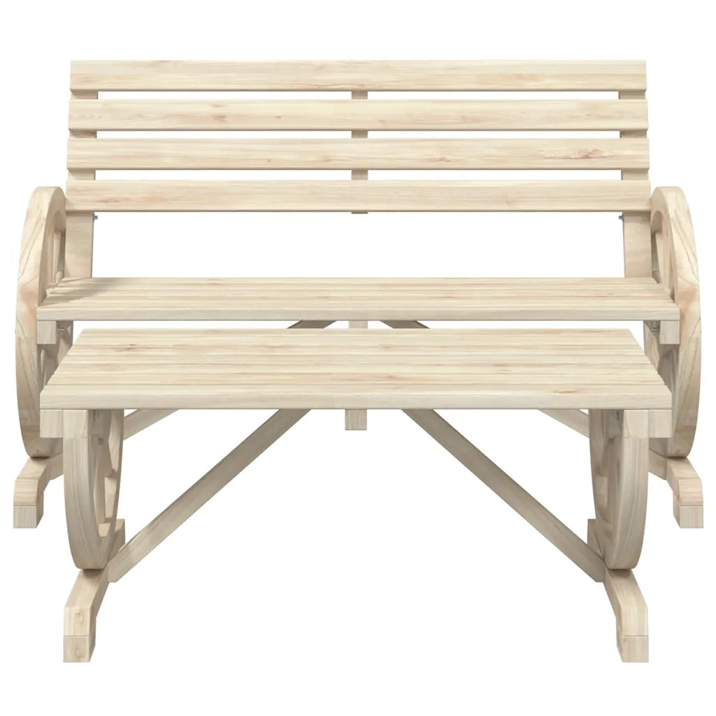 Salotto da Giardino-Set Salotto da Giardino 2 pz in Legno Massello di Abete 772364