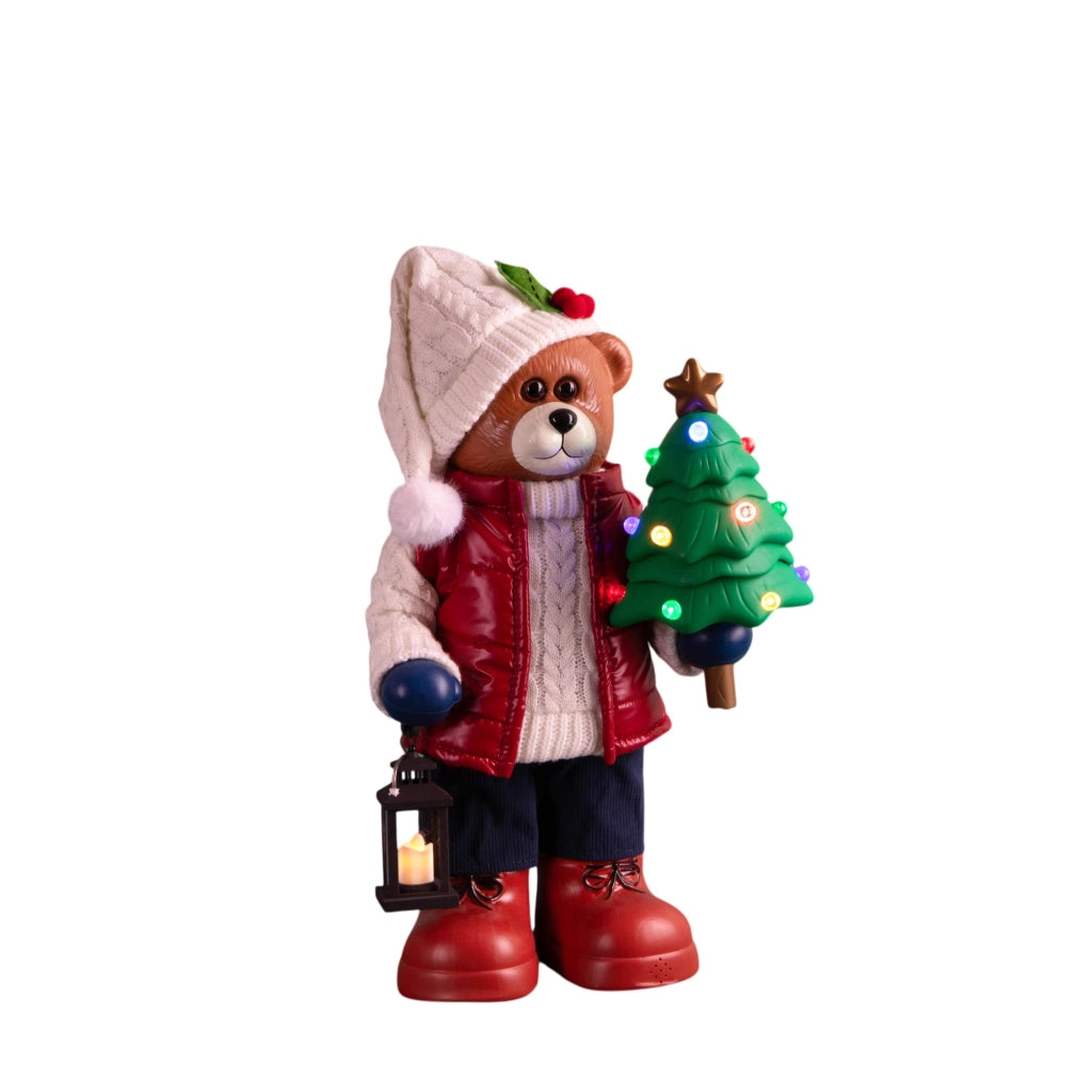 Snow Mother Pupazzo H43 cm in Tessuto Rosso