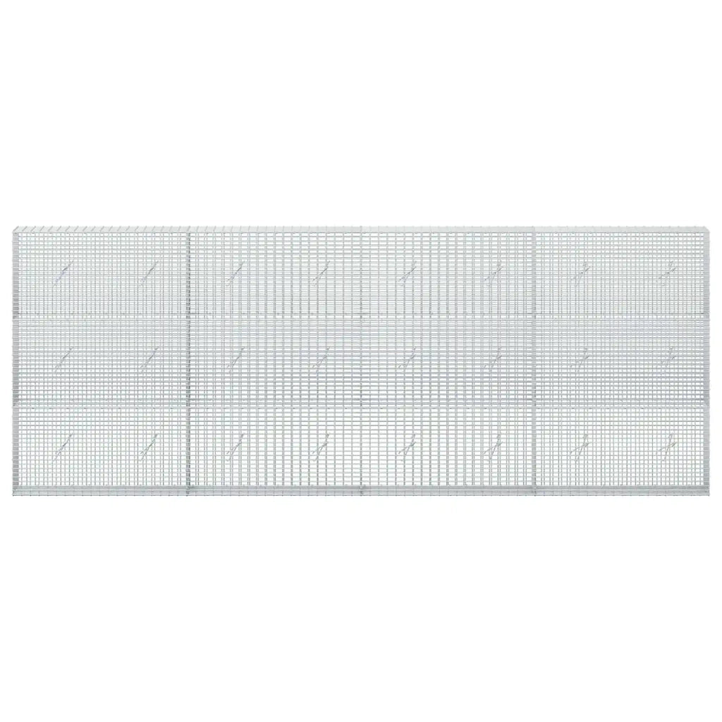 Gabione con filo da 3,5 mm e rete da 5x2,5 cm 400x20x150 cm 3461690