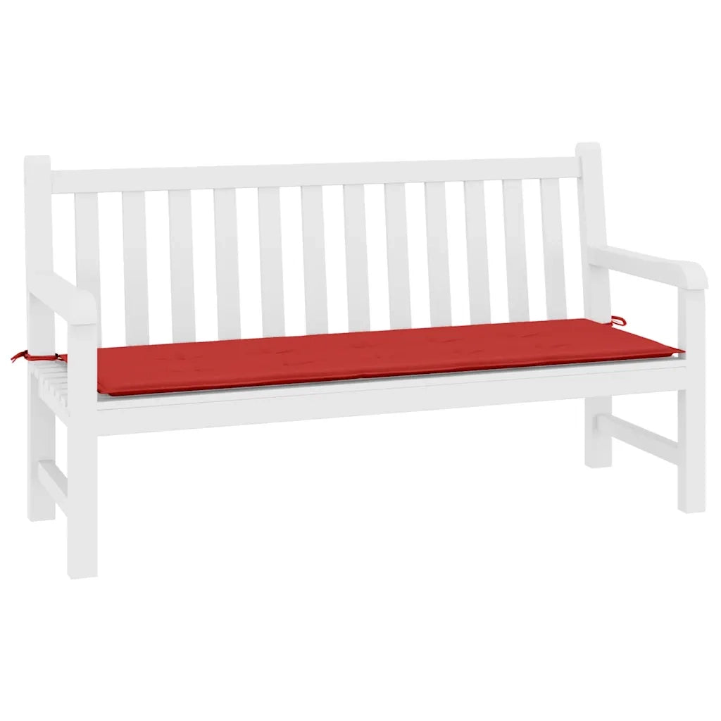 Cuscino per Panca | Cuscini per sedie Rosso 200x50x4 cm in Tessuto Oxford