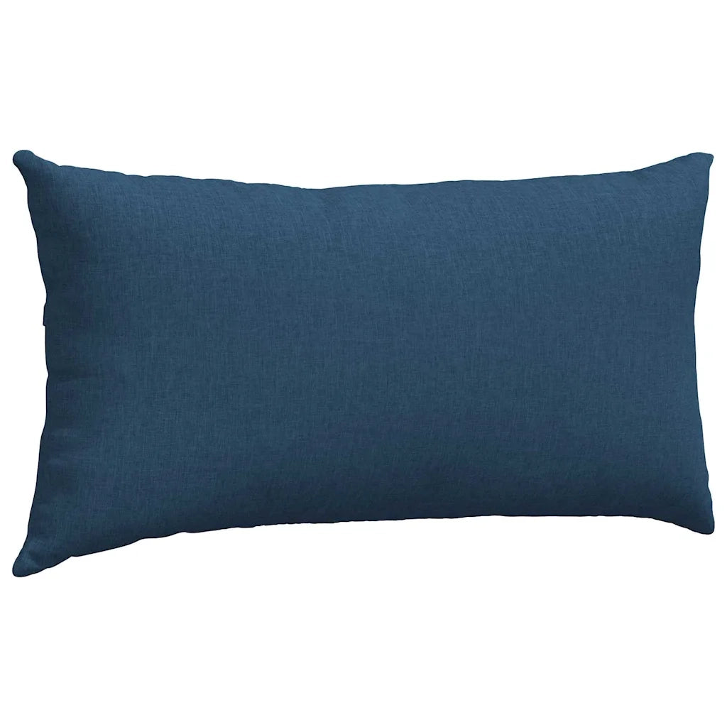 Cuscini da Divano 2 pcs Blu 80 x 40 cm Tessuto