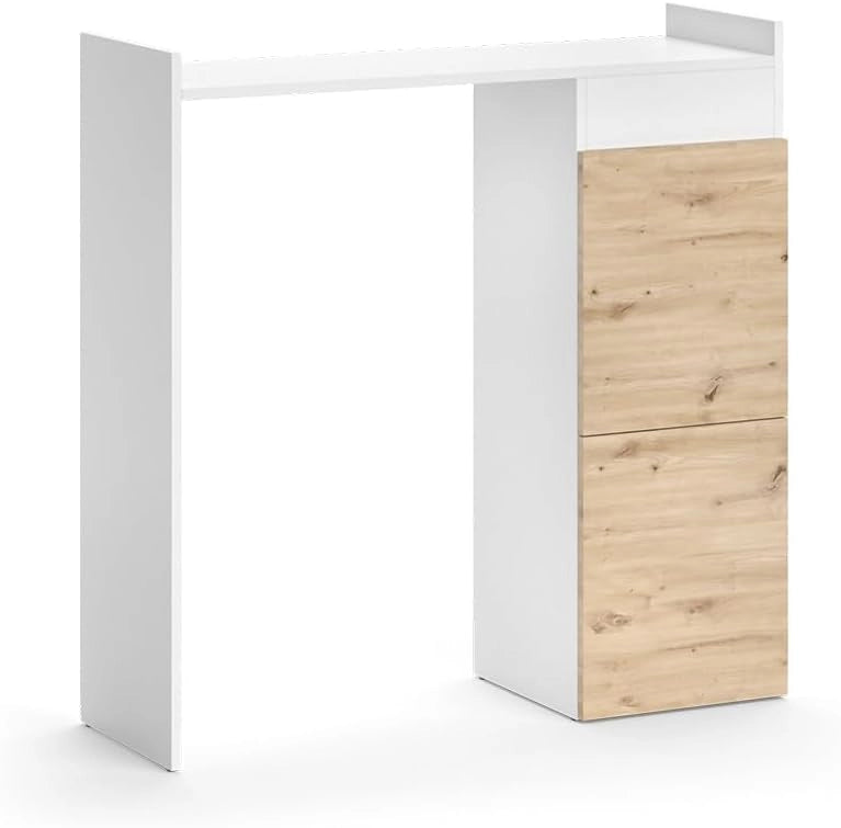 Mobile lavatrice Alf, Bianco, 99 x 98 cm con 2 cassetti, per riporre risparmiando spazio sopra la lavatrice