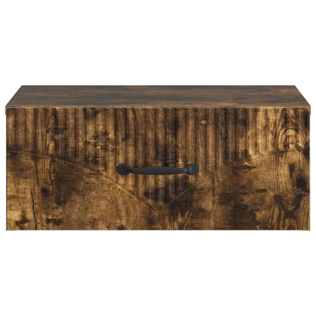Mobiletto da notte a muro Rovere Fumo 49 x 34,5 x 20 cm 898965
