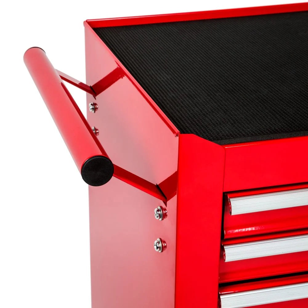 Carrello da officina rosso a 7 cassetti 3408115
