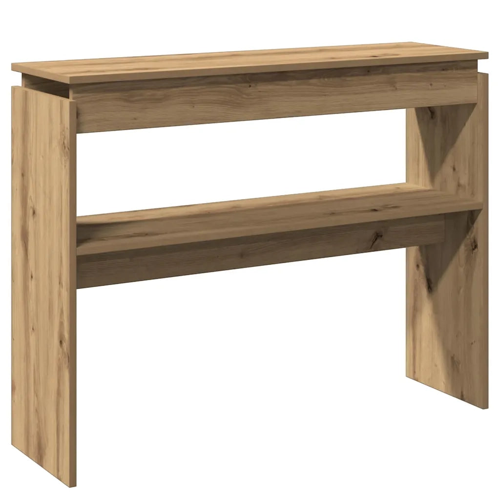 Tavolo Consolle Rovere Artigianale 102x30x80 cm in Truciolato 856627