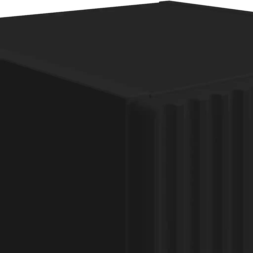 Mobile TV da parete 2 pz-Set di 2 Mobile TV a Muro-Credenza TV Nero 30 x 31 x 100 cm