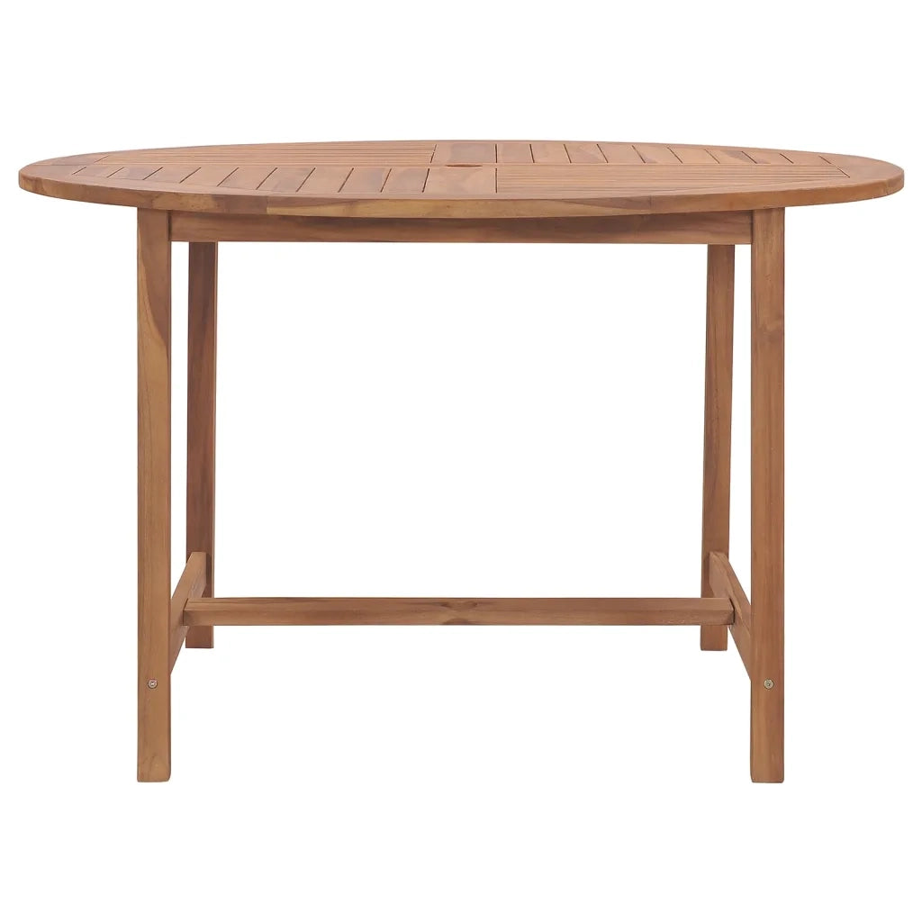 Tavolo da Pranzo da Giardino Ø110x75 cm Legno Massello di Teak 318476