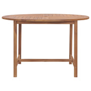 Tavolo da Pranzo da Giardino Ø110x75 cm Legno Massello di Teak 318476