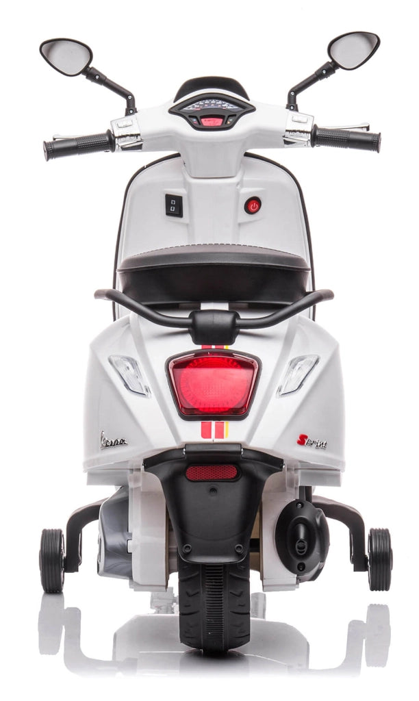 Scooter Elettrico per Bambini Licenza Ufficiale Piaggio Vespa 12V 4,5Ah Bianco