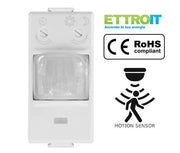 ETTROIT Sensore di Movimento 1 Modulo Bianco Compatibile BTicino Matix MT1800
