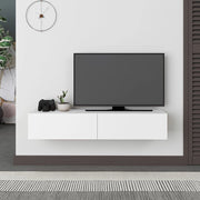 Mobile porta TV sospeso ante a ribalta Francy colore bianco 135 cm