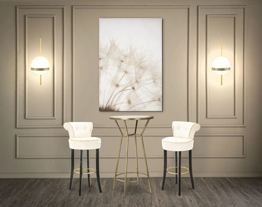 Stampa Dipinta Tin 80x3x120 cm in Legno e Tessuto