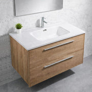 Lavabo Bulnes80 in Ceramica Bianco Lucido 81 cm – Eleganza Essenziale per il Bagno