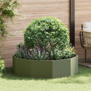Fioriera Verde oliva 120 x 120 x 35 cm Acciaio 883727