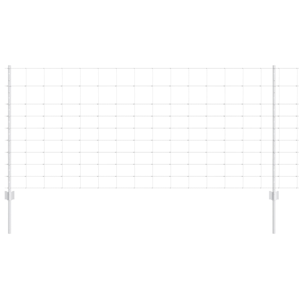 Pali per Recinzione  22 pcs U-Channel 100 cm in Acciaio Zincato
