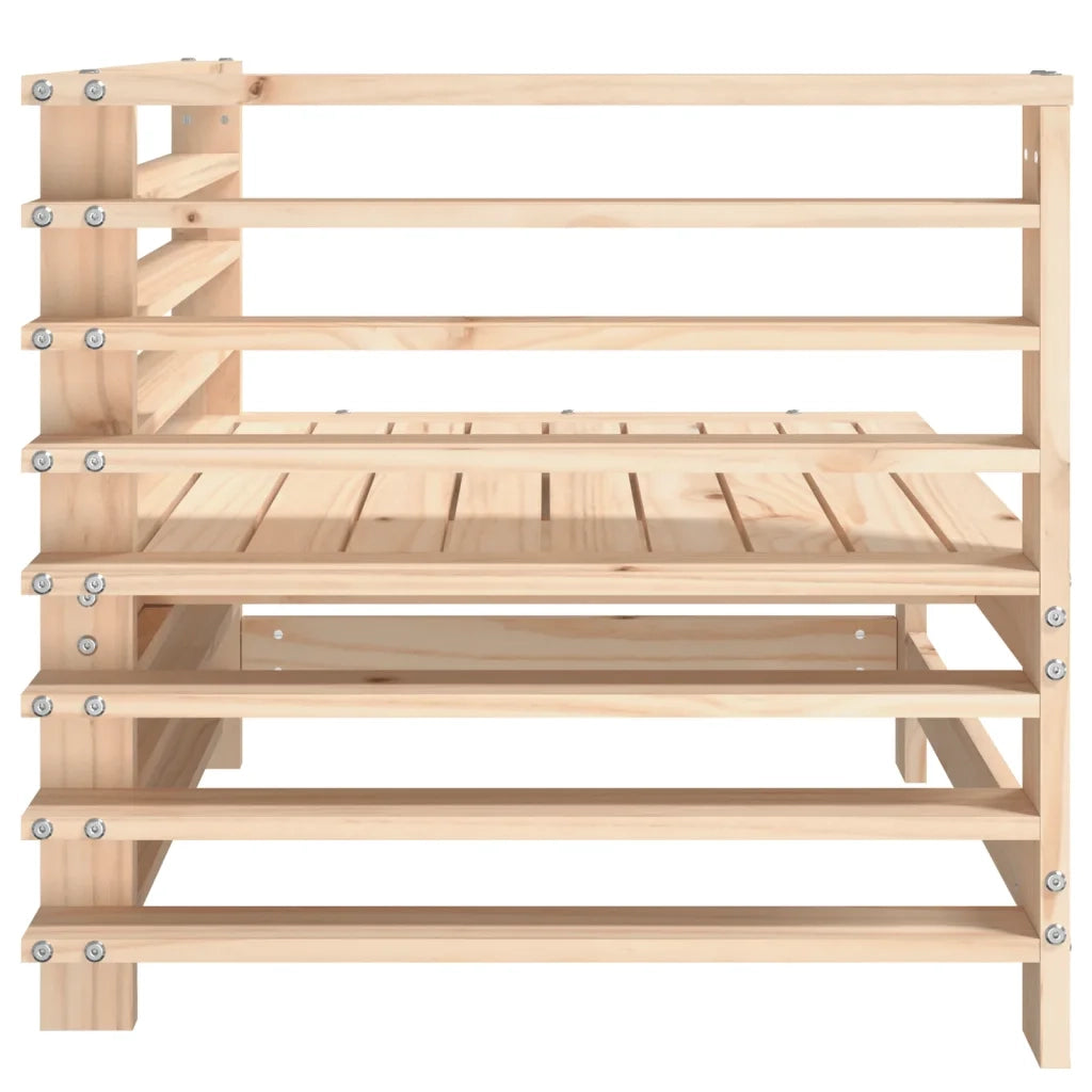 Divani Angolari da Giardino 2 pz in Legno Massello di Pino