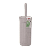Portascopino WC in Plastica Domus Greige 11,5 x 11,5 x 40 cm