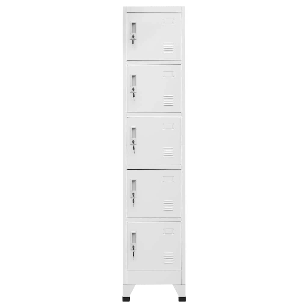 Armoire à casiers Gris Clair 38x40x180 cm Acier