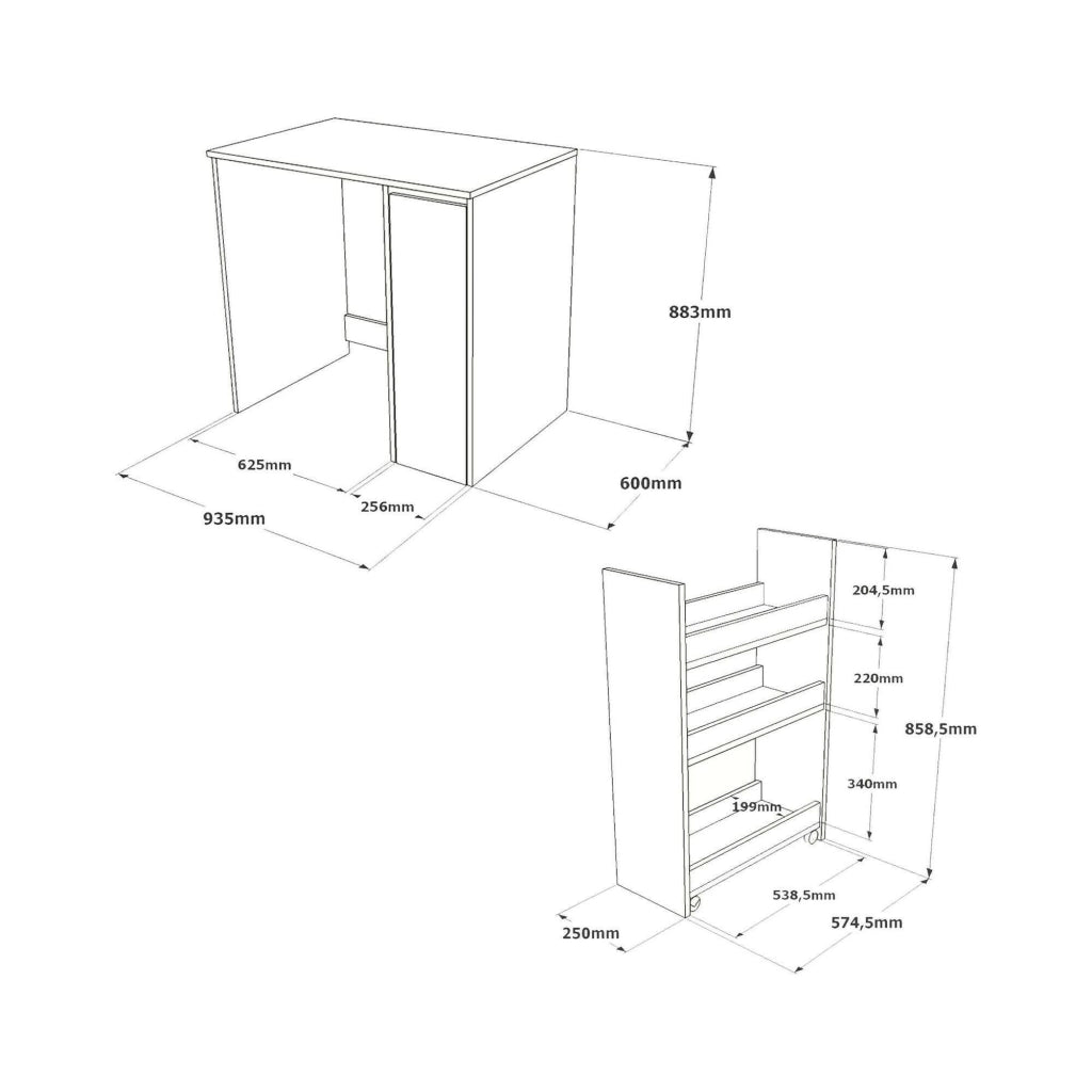 Armadio multiuso grande Axel, Mobile multifunzionale, Mobiletto scarpiera, Guardaroba porta scarpe, 94x60h88 cm, Noce e Bianco