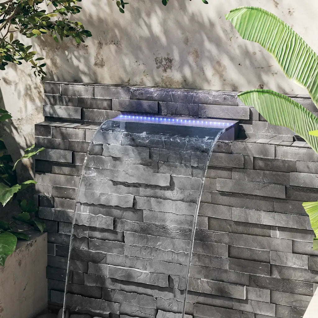 Sfioratore a Cascata con LED RGB Acrilico 60 cm CFW6182558