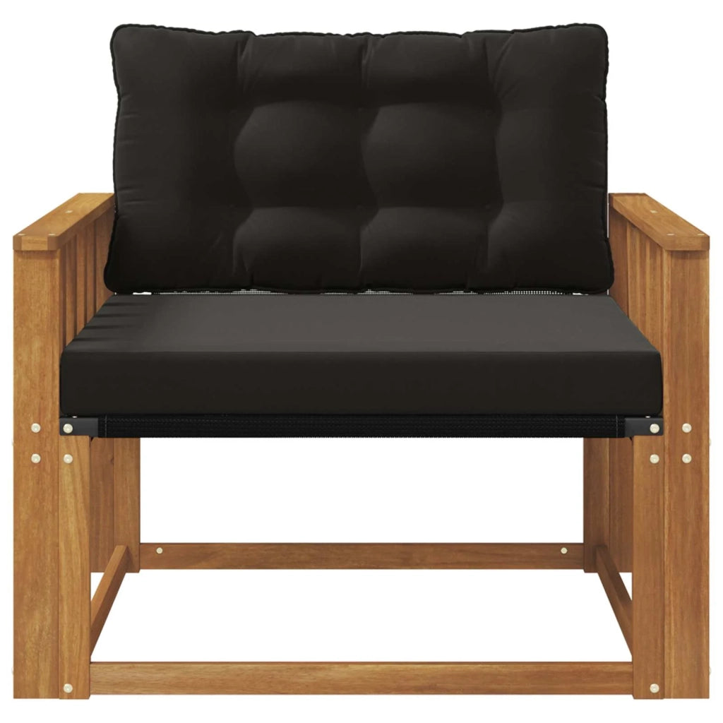 Set di divani da esterno-Sofa da giardino Legno di Acacia Massello e Textilene 351777