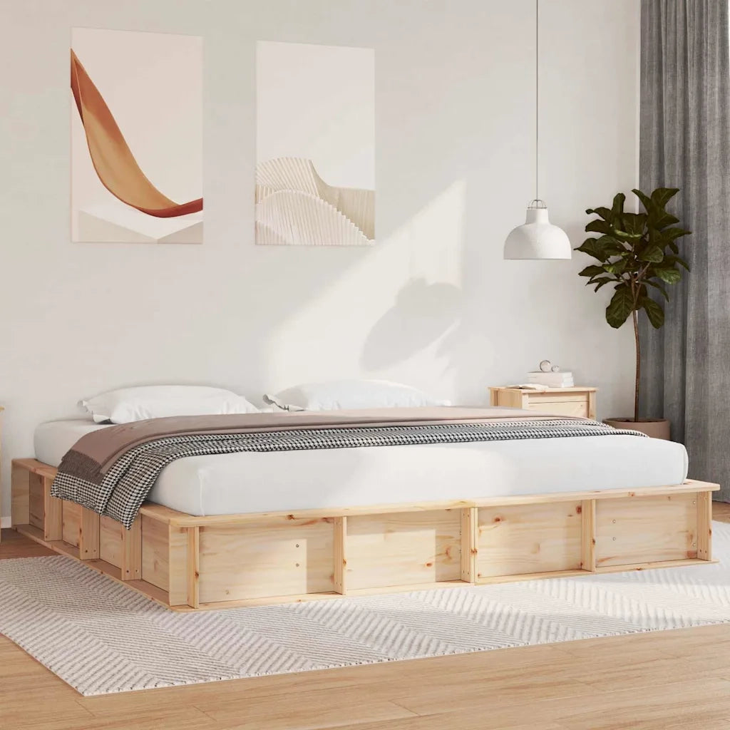 vidaXL Struttura del letto Marrone 180 x 200 cm legno