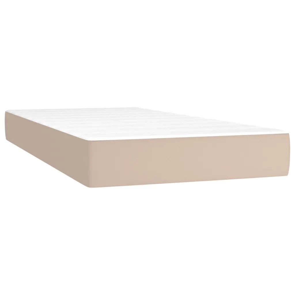 Materasso a Molle-Materasso per letto Cappuccino 80x200x20 cm in Similpelle